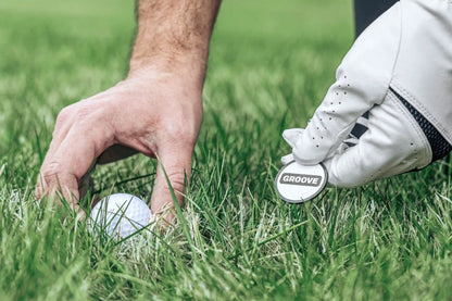 Groove® Golf Ball Marker - White