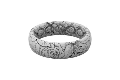 Winter Rose Thin Ring