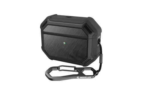 Groove Case Black/Black Aluminum for AirPods Pro