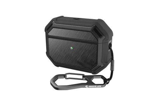 Groove Case Black/Black Aluminum for AirPods Pro