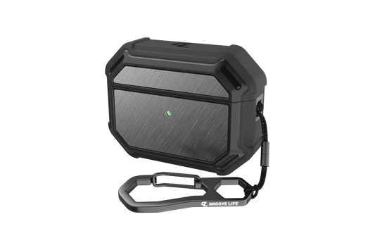 Groove Case Black/Gun Metal Aluminum AirPods Pro