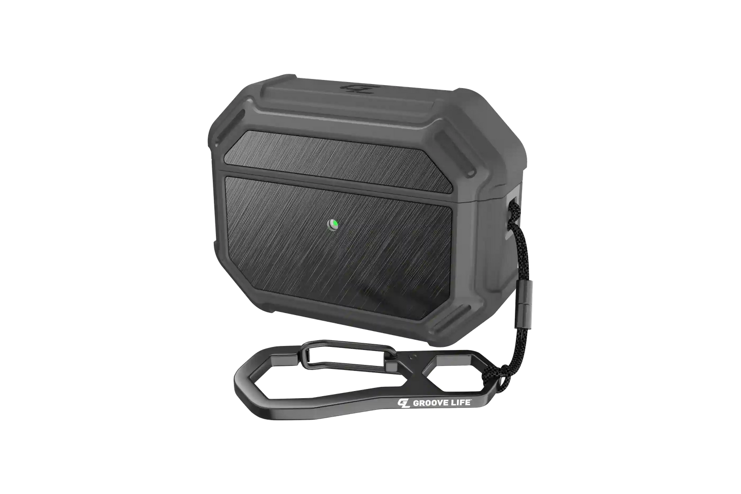 Groove Case Gun Metal/Black Aluminum for AirPods Pro