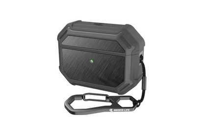Groove Case Gun Metal/Black Aluminum for AirPods Pro