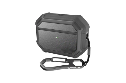 Groove Case Gun Metal/Gun Metal Aluminum for AirPods Pro