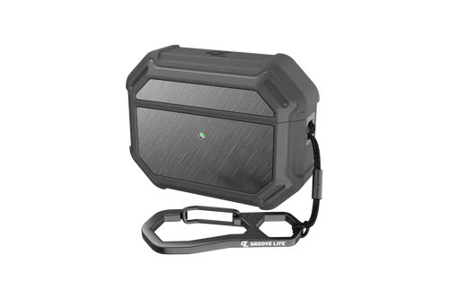 Groove Case Gun Metal/Gun Metal Aluminum for AirPods Pro
