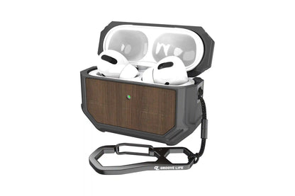Groove Case Gun Metal/Walnut for AirPods Pro