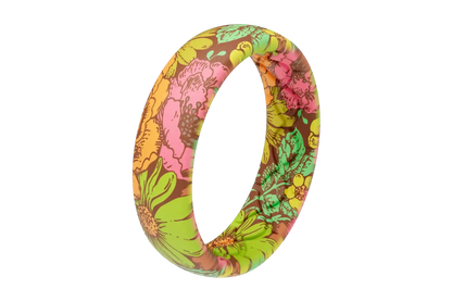 Retro Floral Thin Ring