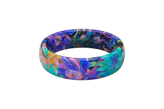 Twilight Blossom Thin Ring