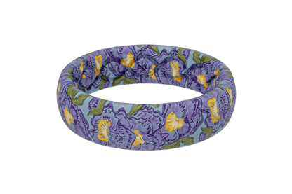 February Violets Thin Ring