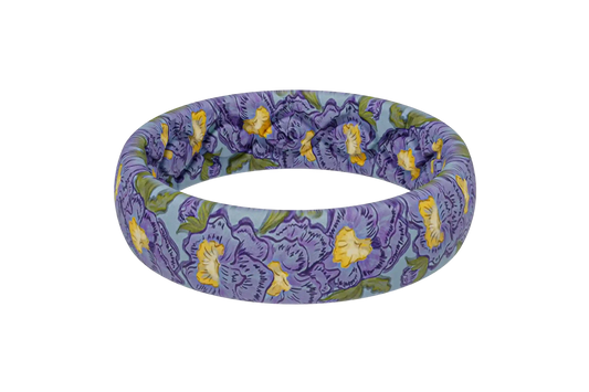 February Violets Thin Ring