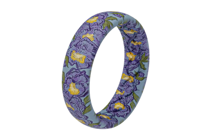 February Violets Thin Ring
