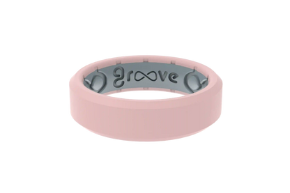 Edge Rose Quartz Thin Ring