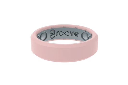 Edge Rose Quartz Thin Ring