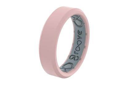 Edge Rose Quartz Thin Ring