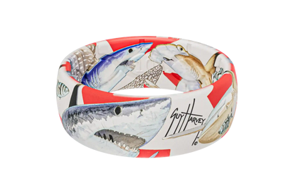Guy Harvey Shark Collage Ring