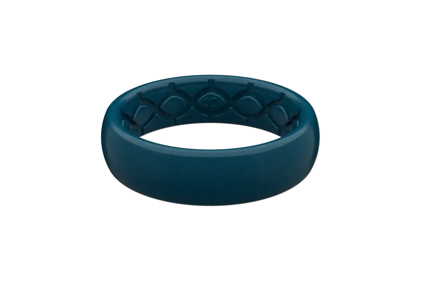 Satin Dark Ocean Thin Ring