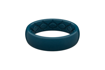 Satin Dark Ocean Thin Ring