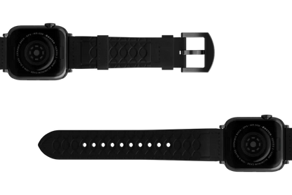 Vulcan Obsidian - Black Apple Leather Watch Band