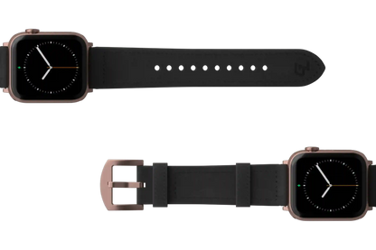 Vulcan Obsidian - Black Apple Leather Watch Band