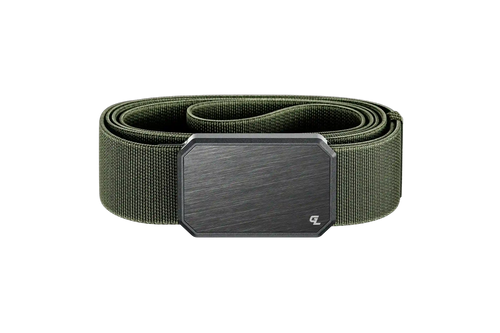 Groove Belt Gun Metal/Base Camp Green