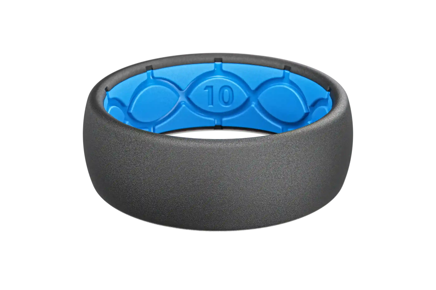 Solid Deep Stone Grey Ring