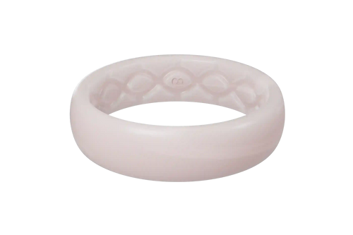 Solid Pearl Rose Thin Ring