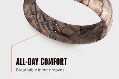 Burled Walnut Thin Ring