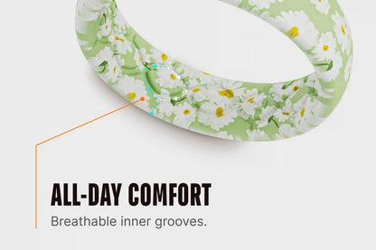 April Daisies Thin Ring