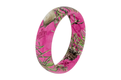 Mossy Oak Country Roots - Hot Pink Camo Thin Ring