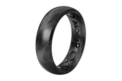 Solid Black Pearl Thin Ring