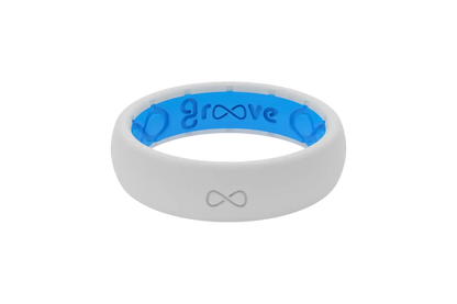 Solid Snow Thin Ring