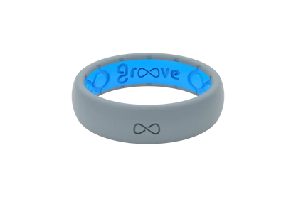 Solid Storm Grey Thin Ring