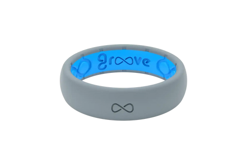 Solid Storm Grey Thin Ring
