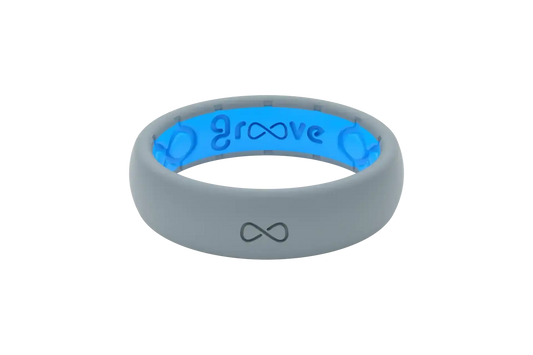 Solid Storm Grey Thin Ring