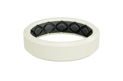 Zeus Cream White Thin Ring