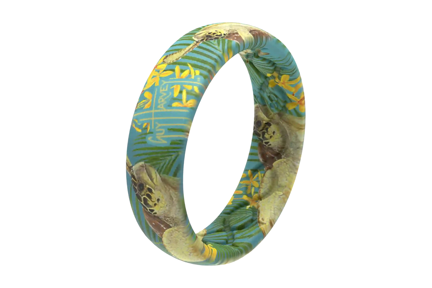 Guy Harvey Tropical Turtle Thin Ring