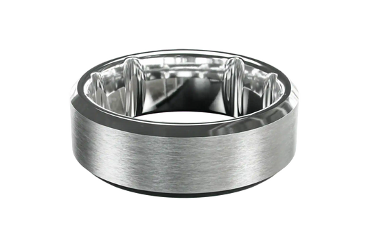 Groove Ring® Tungsten - Platinum