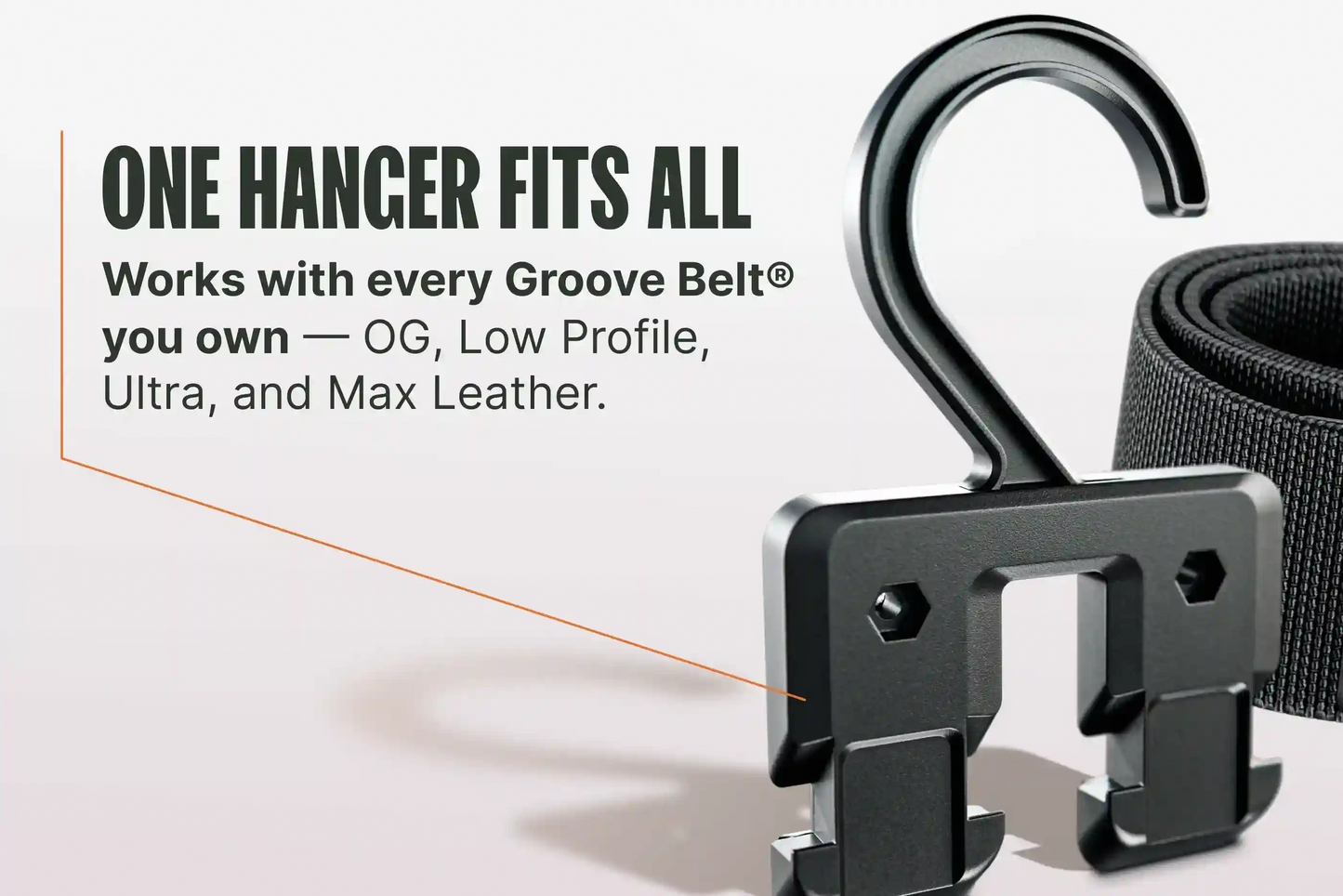 Groove Belt® Hanger - 2-Pack