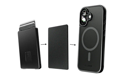 Groove Wallet® with MagSafe Plate - Gun Metal