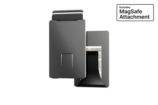 Groove Wallet® with MagSafe Plate - Gun Metal