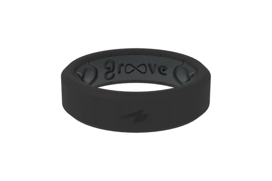 Zeus Midnight Black Thin Ring