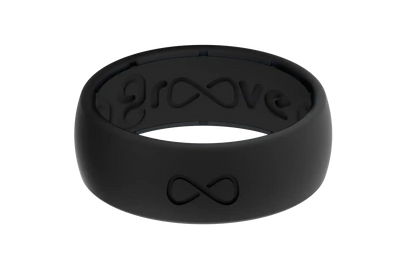 Solid Midnight Black Ring