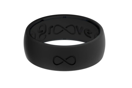 Solid Midnight Black Ring